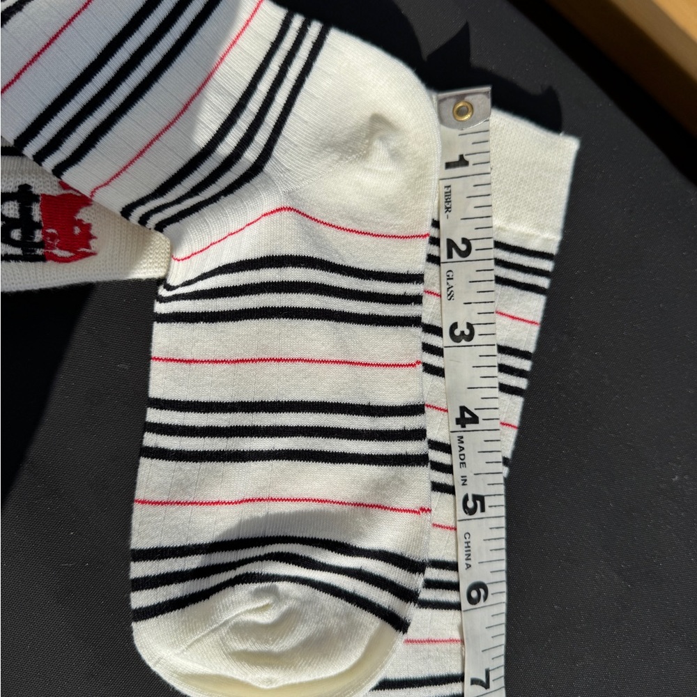 Burberry Striped Socks - TB LOGO🔥thin w/Stretch! Unisex/OS - Picture 4 of 6